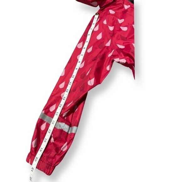 H&m Girls Pink Raincoat size 7-8 - Removeable Hood - Picture 9 of 13